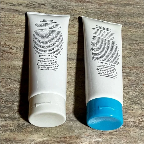 New 2-SKINN Non-negotiables olive & enzyme cleanser and Sulfate free cleanser